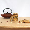 White Chocolate and Cranberry Cookies and Teapot